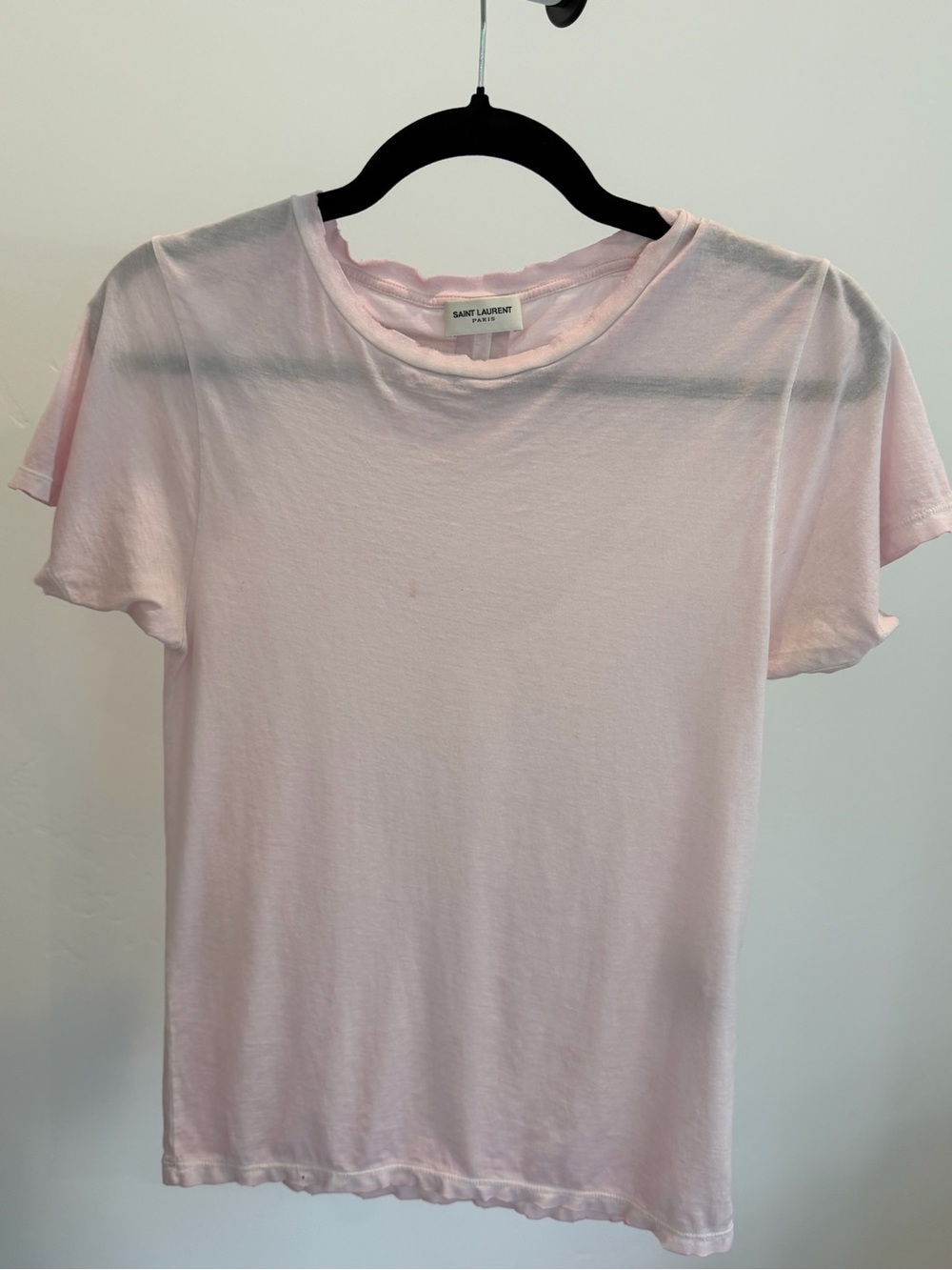 Saint Laurent Paris Pink T-Shirt XS Made in Italy